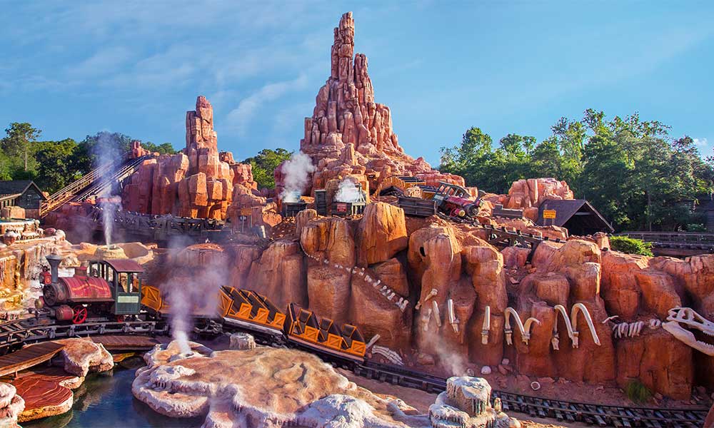 Front View Of Big Thunder Mountain Railroad At Disney's Magic Kingdom©
