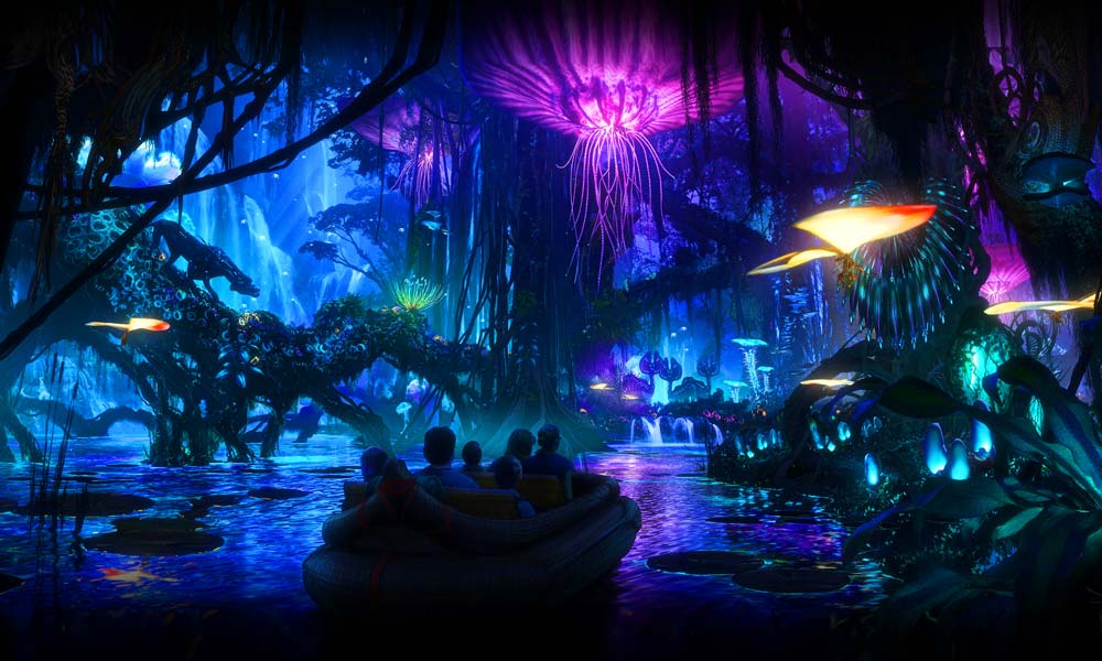 Pandora Avatar Na'vi River Journey Ride At Disney's Animal Kingdom